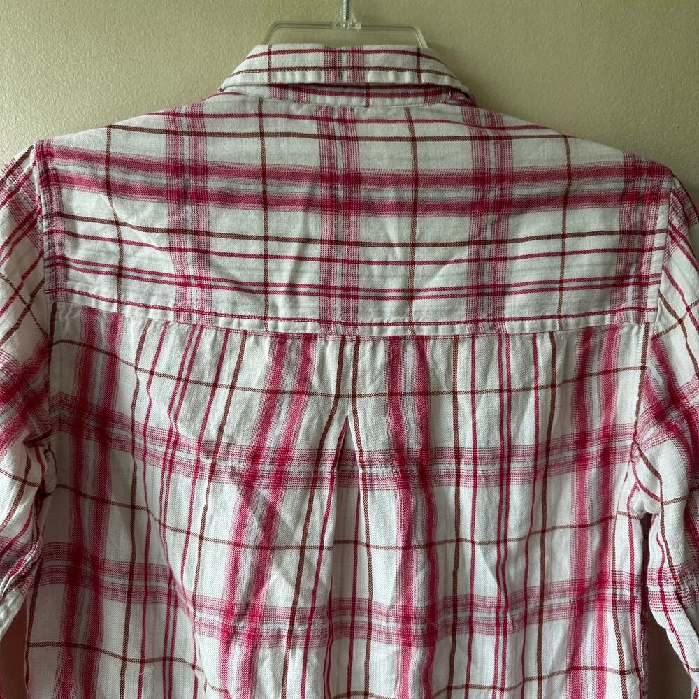 Toad & Co Mixologist Tunic Top Long Sleeve Plaid Outdoor Organic Rose Women's XS - Picture 6 of 13
